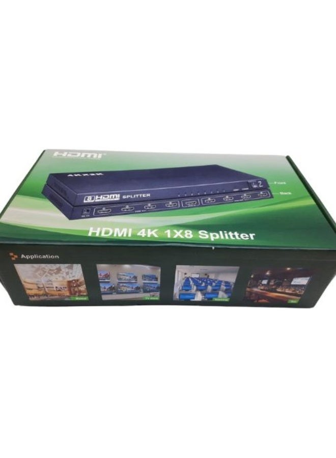 4K HDMI Splitter 1x8 | Supports 4K@30Hz | HDCP Compliant | FCC, CE, & RoHS Certified - Image 4